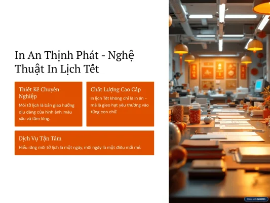 In An Thịnh Phát nghệ thuật in lịch tết