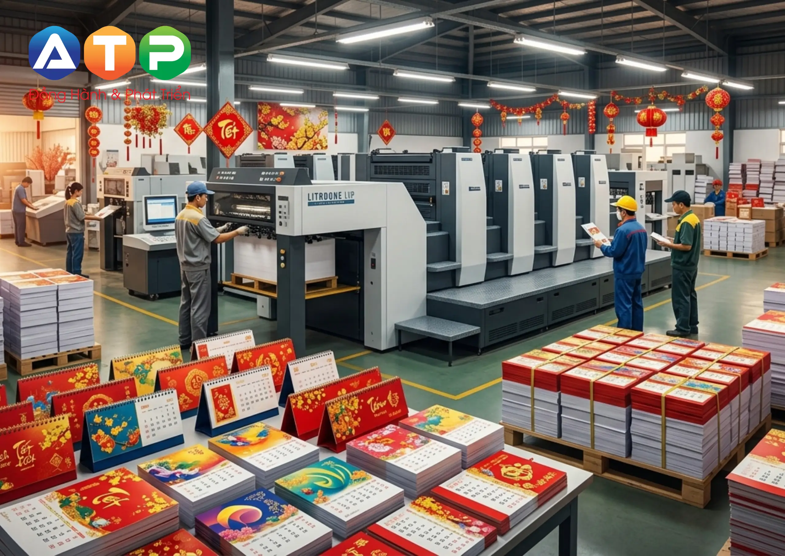 BÍ QUYẾT TỐI ƯU CHI PHÍ TẠI XƯỞNG IN LỊCH BLOC SỐ LƯỢNG LỚN – GIẢI MÃ BÀI TOÁN QUÀ TẶNG B2B CAO CẤP