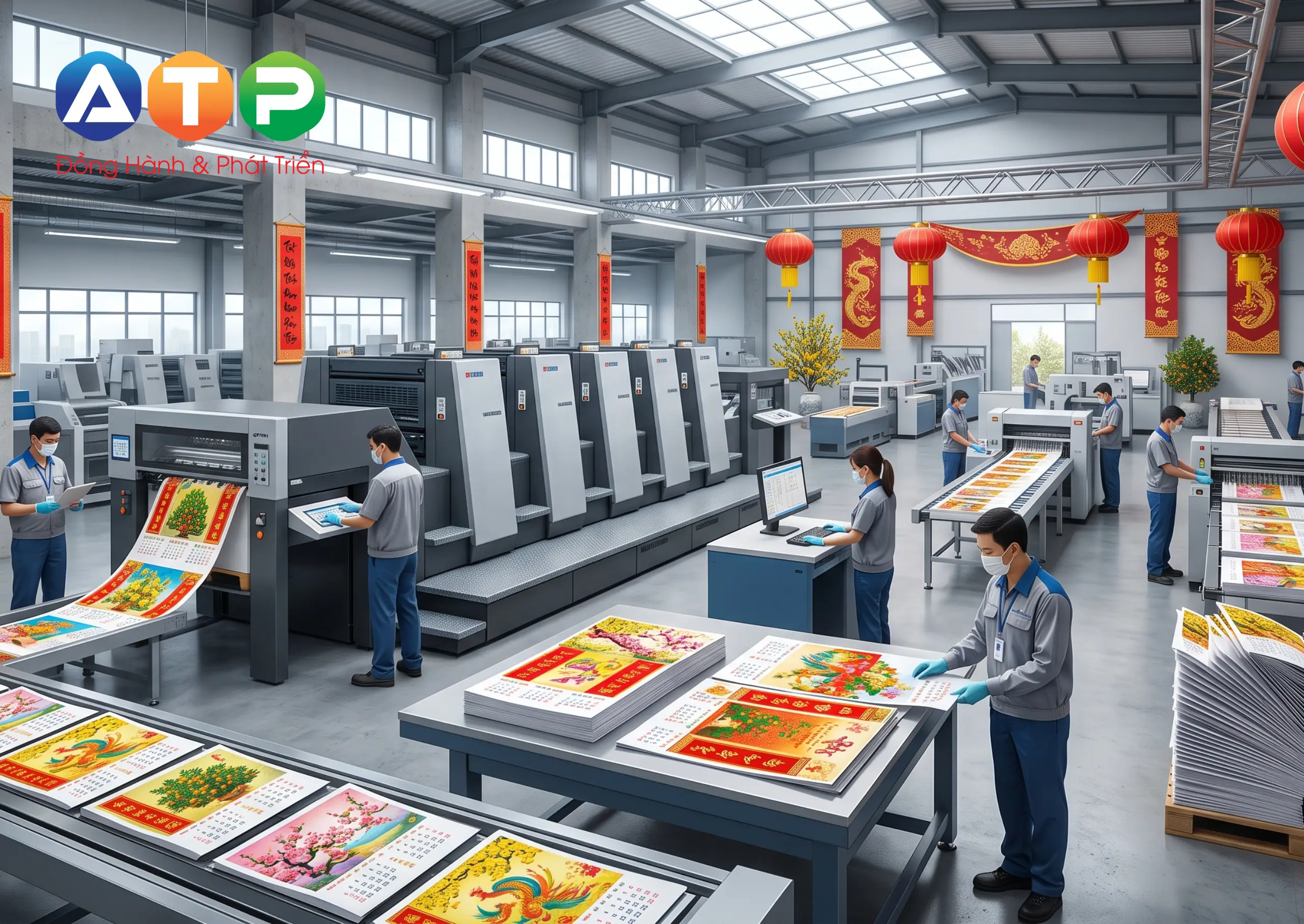 4 Lợi Ích Trực Tiếp Khi Ủy Thác Cho Xưởng In Lịch Tết Doanh Nghiệp Trực Tiếp