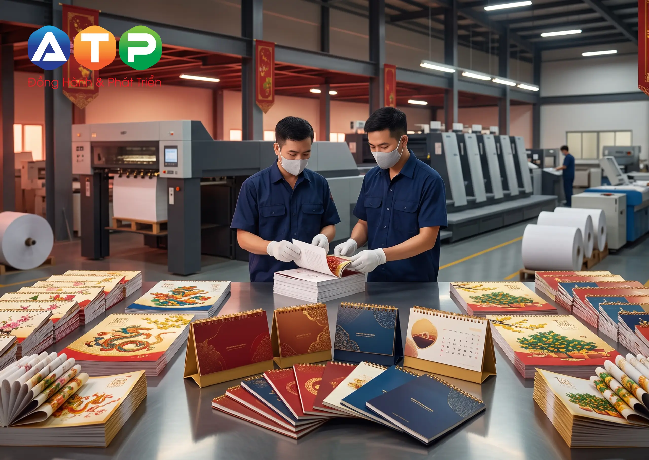 Bản Chất Kỹ Thuật In Ấn Lịch Tết Chuyên Nghiệp Khác Gì So Với In Đại Trà