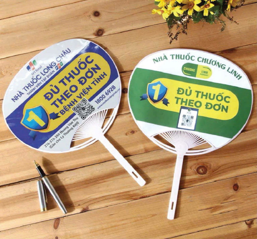 Đặt làm quạt nan hoa in logo nhanh chóng giá tốt tại An Thịnh Phát