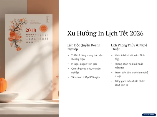 Xu hướng in lệch tết 2026