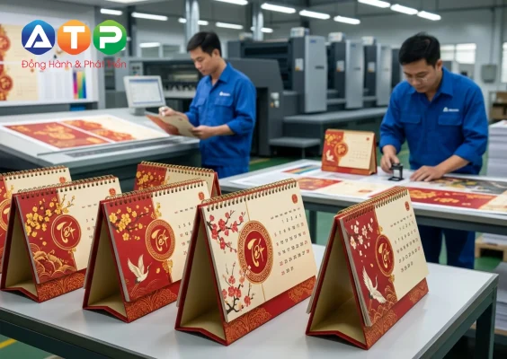 Xưởng In Lịch Để Bàn Chữ A Uy Tín Báo Giá Gốc Tận Xưởng